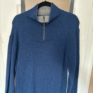 Irelands Eye Sweater Mens Medium Virgin Wool Sweatshirt Golf Grandpa Irish